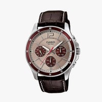ساعة كاسيو رجالي جلد CASIO Multi Hands Men Formal...