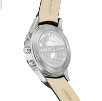 ساعة الفجر الفاخرة 360 جلد فضي