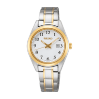 ساعة سيكو نسائي Seiko Dress Watch SUR466P1, White,...