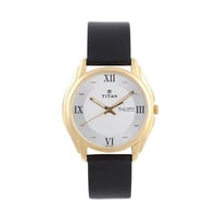 ساعة تيتان نسائي جلد Titan Men's Quartz Watch with...