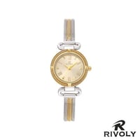 ساعة نسائي من ريفولي بلون فضي وذهبي