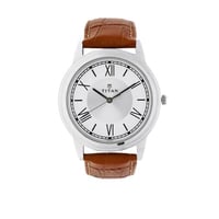 ساعة تيتان رجالي جلد Titan Analog White Dial Men's...