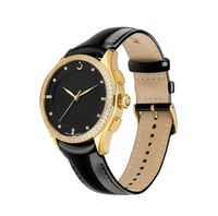 ساعة الفجر بريمير 360 النسائية جلد ذهبي