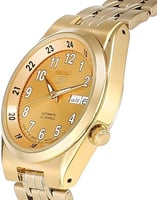 ساعة سيكو فايف اتوماتيك رجالي ذهبي SNK594J