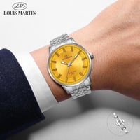 ساعة رسمية فاخرة تصميم مونت بلانك رجالي من لويس ما...