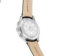 ساعة الفجر بريمير 360 النسائية جلد فضي