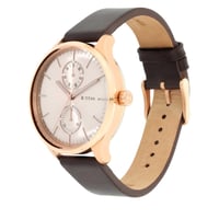 ساعة تيتان جلد رجالي Titan Evoke Champagne Dial Br...