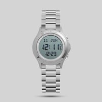 ساعة الفجر الحديث نسائي ستانلس ستيل مدور فضي صغير...