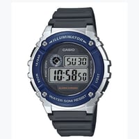 ساعة رجالية كاسيو أزرق W-216H-2AV