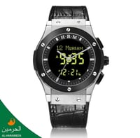 ساعة الحرمين الرجالية جلد فاخر HA-6108 قياس 48MM -...