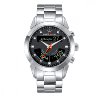 ساعة الوتر دبل تايم ستيل WM-10S-S2