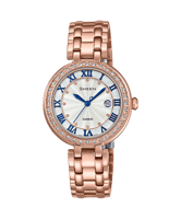 ساعة شين من كاسيو استيل نحاسي SHE-4034PG-7A