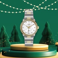 ساعة رويال بالو نسائية فضي ذهبي RP-219113