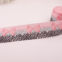 شريط البيكا - وردي/تايقر - عرض 1 أنش