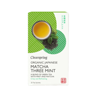 شاي ماتشا ياباني بثلاثة انواع نعناع عضوي 20 كيس