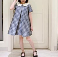 فستان قوتشي أزرق راقي