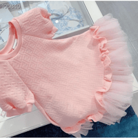 فستان فيندي مزين بالتل