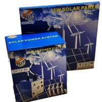 منظومة إدارة طاقة شمسية 80W مع بطارية ليثيوم 12A