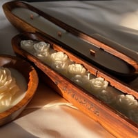 شمعه خشبيه ب 3 فتائل