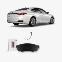 طقم فحمات خلفي لكزس اي اس 250 2019 - 2025