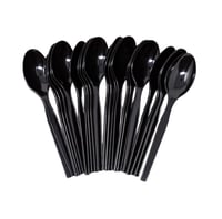 ملاعق بلاستيك اسود كيس