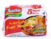 اندومي شعيريه مقليه شده 5 حبات