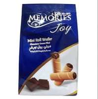 ميموريز ويفر ميني رول بحشوة الشوكولاتة كيس 115ج