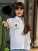 قميص اليوم الوطني قماش كتان