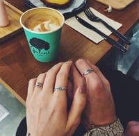 خاتم تاريخ ذكرى جميلة فضة عيار 925