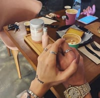 خاتم تاريخ ذكرى جميلة فضة عيار 925