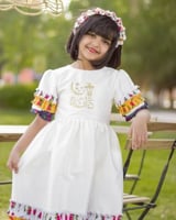 فستان شالكي طبقات