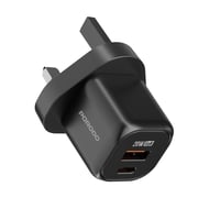 شاحن جداري بورودو ثنائي المنفذ مع كيبل USB-C إلى U...