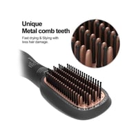 فرشاة حرارية لتمشيط وتجفيف الشعر 3 في 1 متعددة الو...