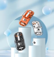 ماوس لاسلكي شفاف مغناطيسي ثلاثي الأوضاع