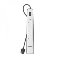 توصيلة بيلكن 4 منافذ ومنفذين USB