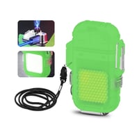 ولاعة قابلة للشحن ومقاومة للماء مع إضاءة مدى الحيا...