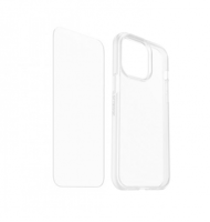 اوتربوكس كفر شفاف + استكير زجاجي شفاف ايفون 14 برو...