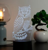 مصباح طاولة ديكور متعدد الألوان