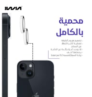 حماية عدسة كاميرا iwin لأجهزة ايفون 14/14بلس- شفاف