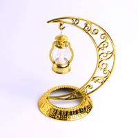 تحفة على شكل هلال وفانوس مع انارة ديكور زينة لرمضا...