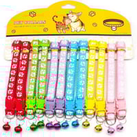 طوق للحيوانات الأليفة مع جرس بعدة الوان 1 حبه