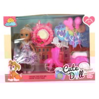 العاب بنات لعبة دمية مع دباب فيسبا