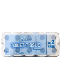 جلانس ورق حمام 10 رول