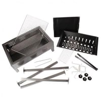 شواية فحم قابلة للطي بلون أسود 43.50×25×5 سم