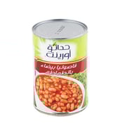 فاصوليا بيضاء بالطماطم من حدائق اورينت400جرام