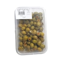 زيتون اخضر محشي اكورسا وزن 250 جرام