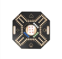 لعبة جاكارو مع الورق والكورة زجاج ر باعي مرقم مقاس...