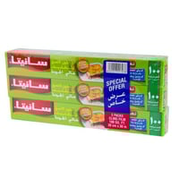 سانيتا نايلون تغليف لاصق 3 عبوات عرض خاص