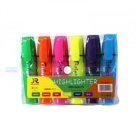 أقلام تحديد 6 أقلام ملونة