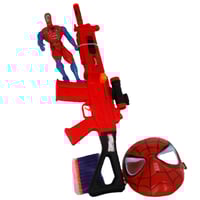 لعبة سبايدر مان مع قناع وجه وسلاح